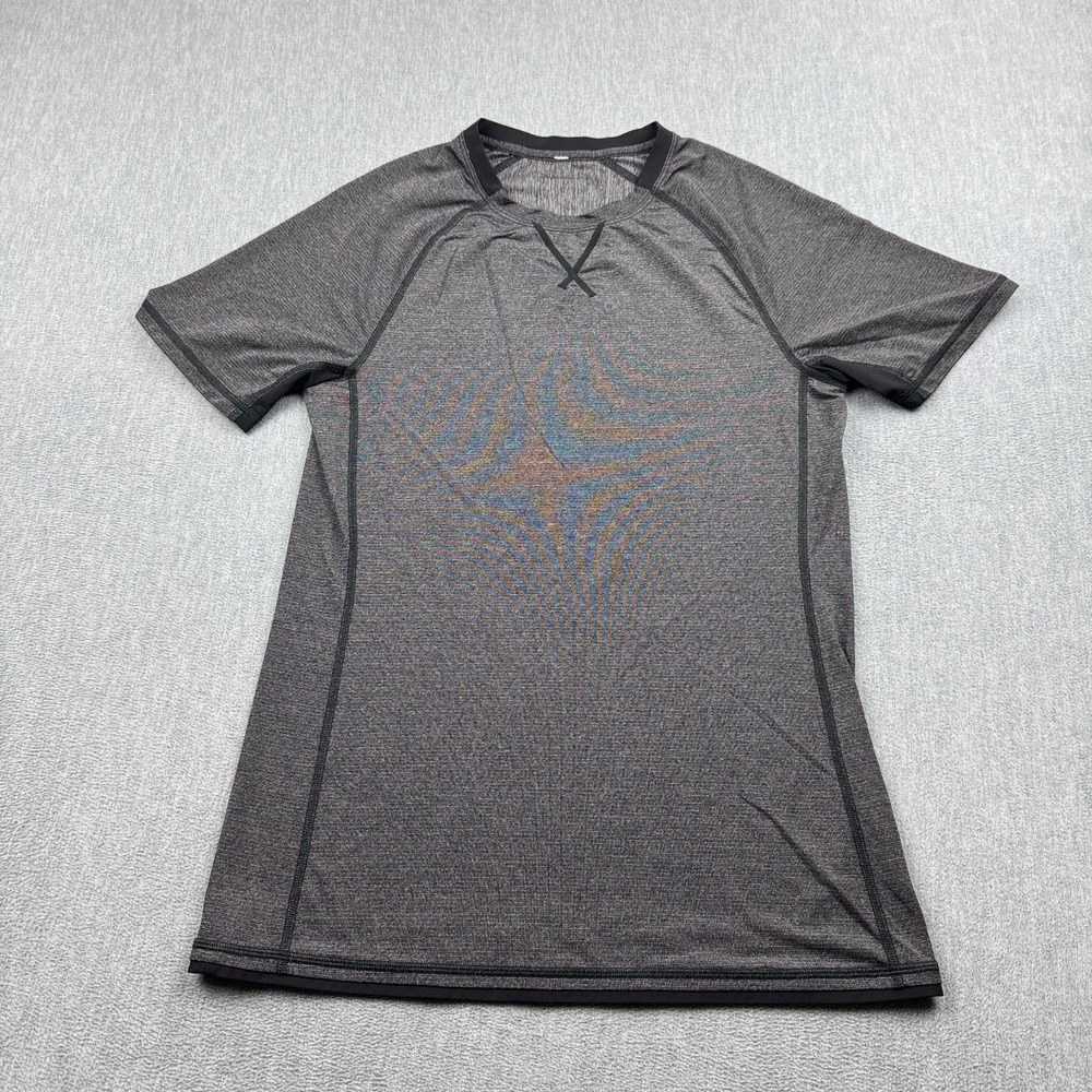 Lululemon Shirt Mens Small Gray Metal Vent Tech Short Sleeve Athletic Training